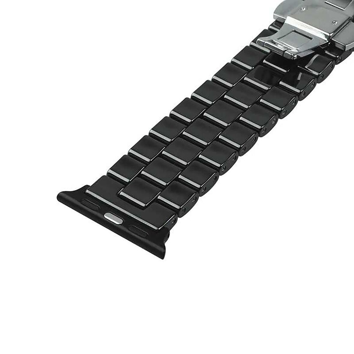 E2M Apple Watch Uyumlu 42-44MM KRD-08 SERAMIK BEYAZ KORDO 
