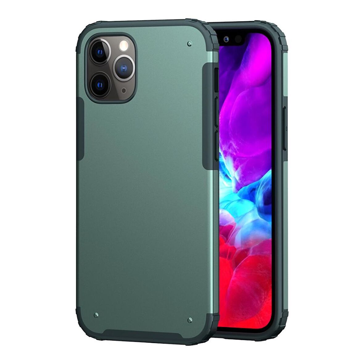 BİKAPAK ELIT MIST IPHONE 12 PRO MAX OPAK YEŞİL KAPAK