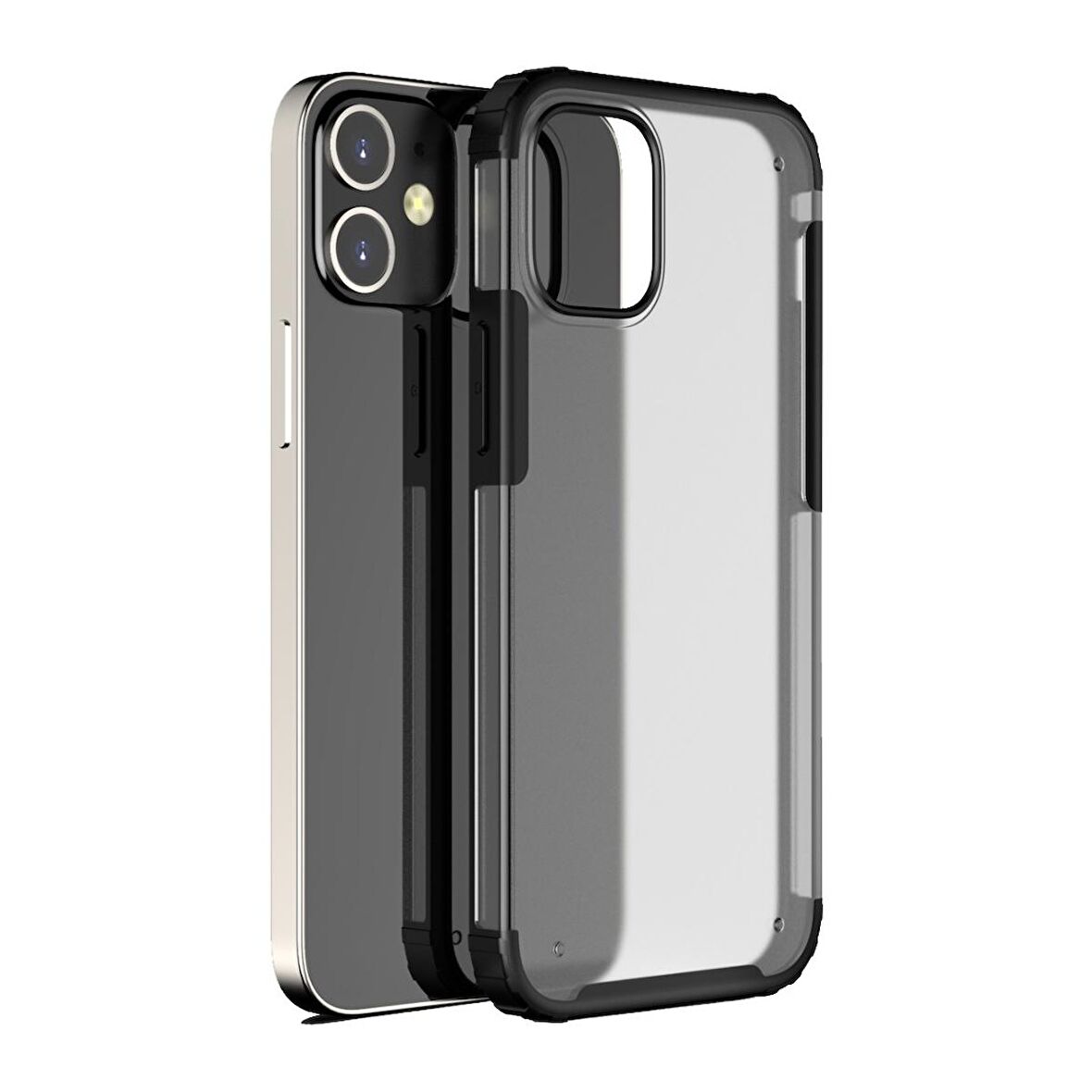 BİKAPAK ELIT MIST IPHONE 12 MİNİ SİYAH KAPAK