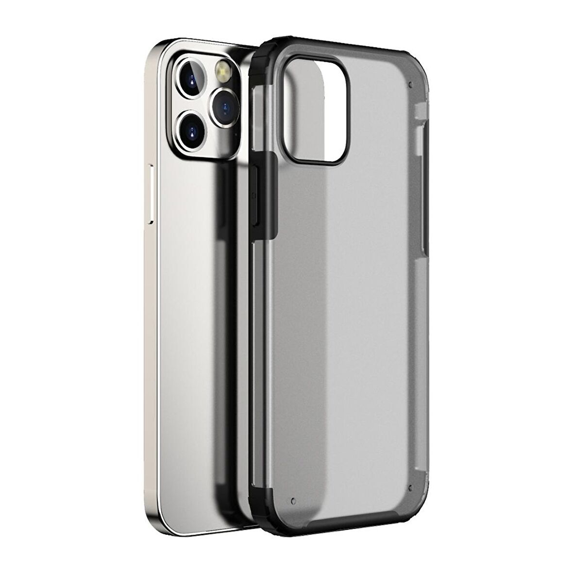 BİKAPAK ELIT MIST IPHONE 12 PRO MAX SİYAH KAPAK