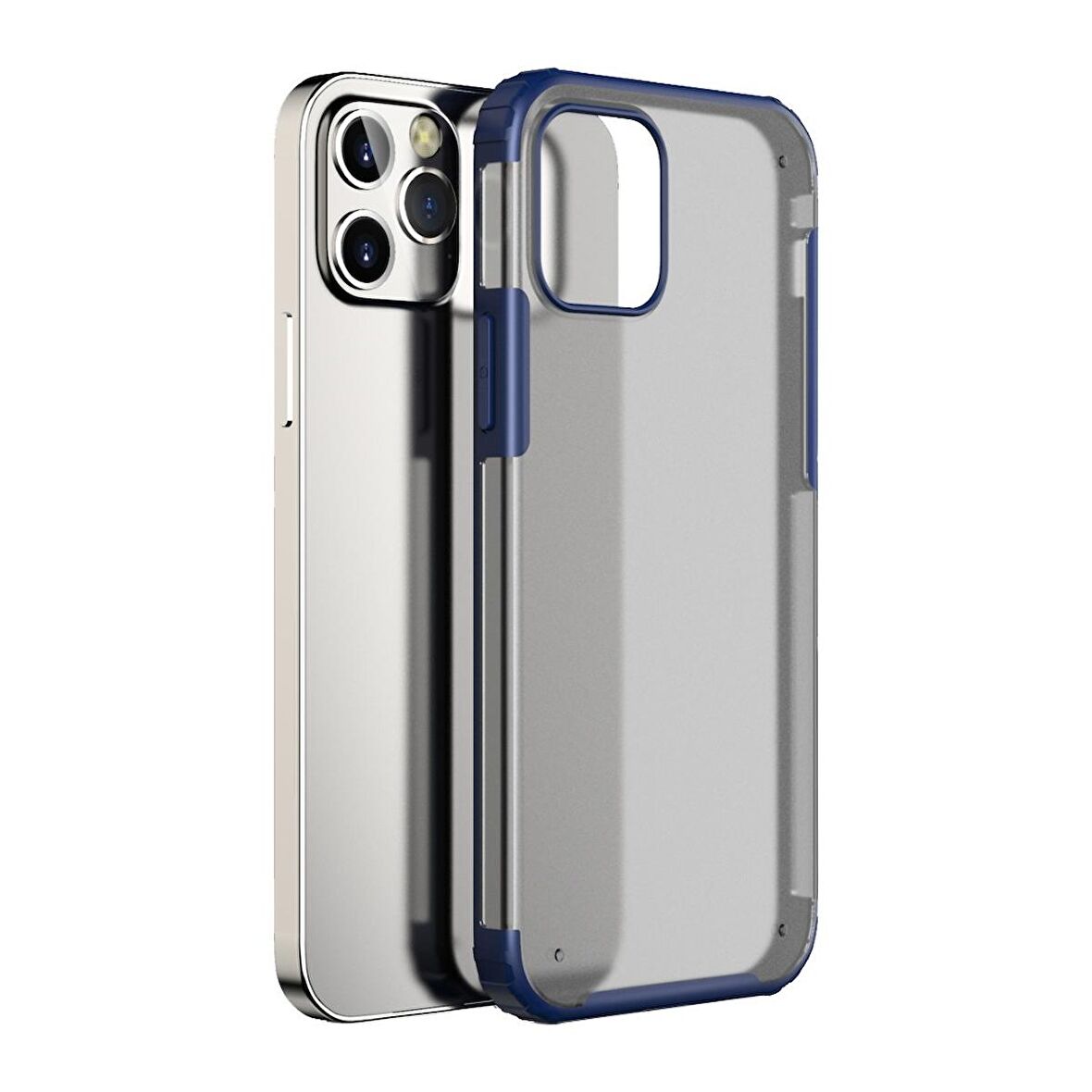 BİKAPAK ELIT MIST IPHONE 12 PRO MAX LACİVERT KAPAK