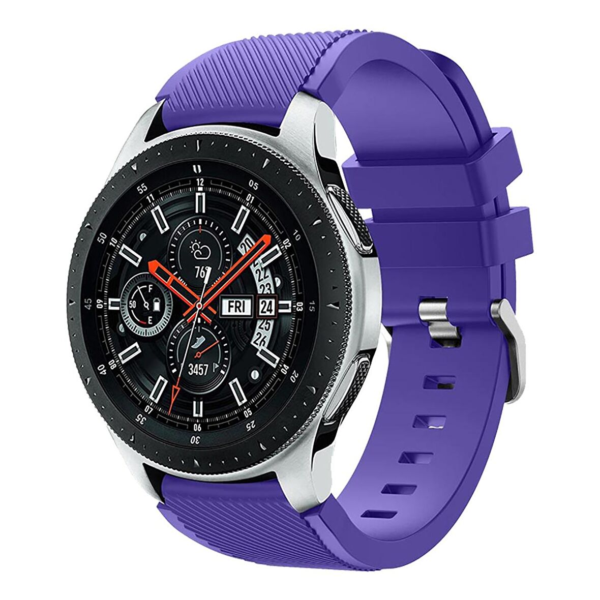 E2M SAMSUNG WATCH 22MM KRD-12 FRONTIER SİLİKON MOR KORDON 