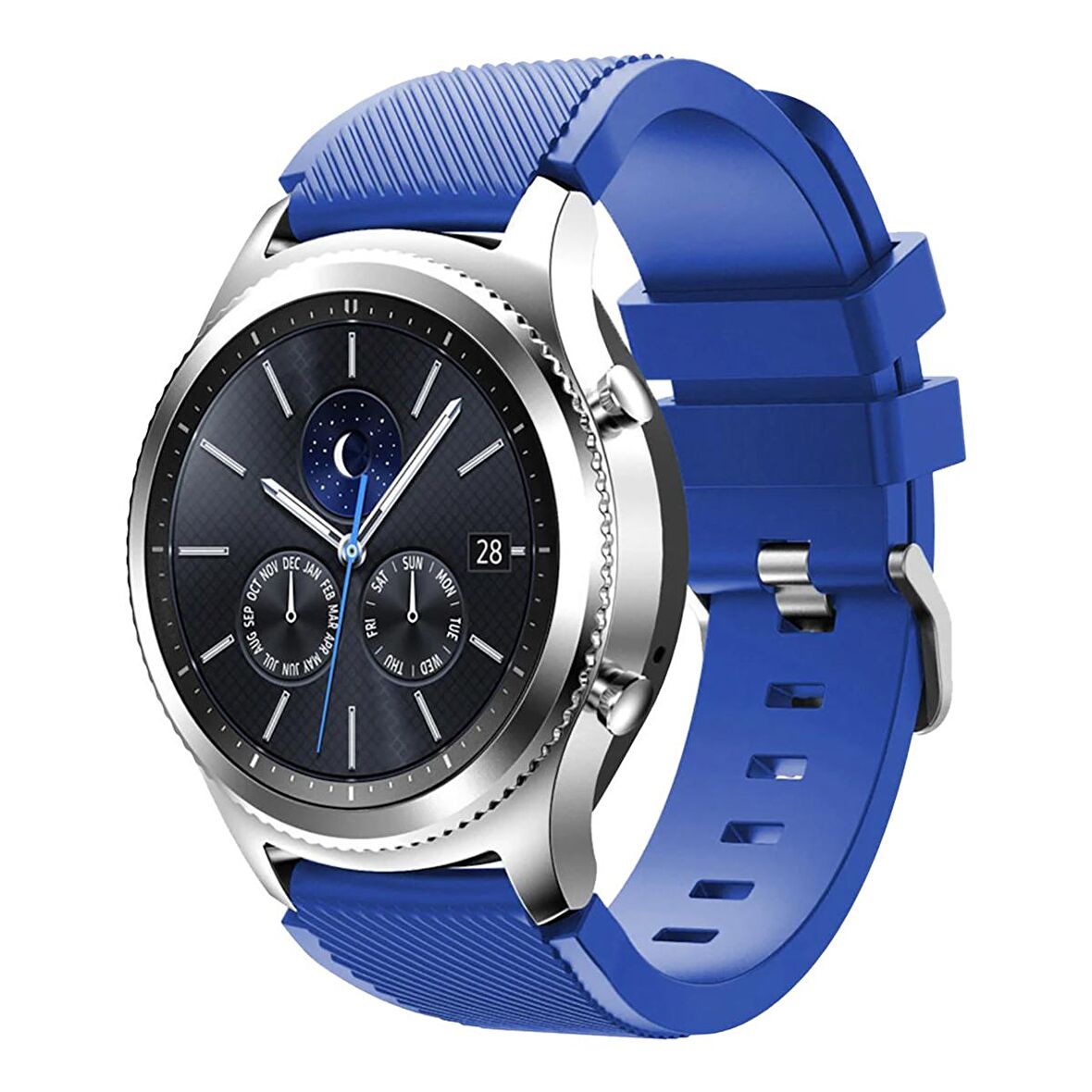 E2M HUAWEI WATCH 22MM KRD-12 FRONTİER SİLİKON MAVİ