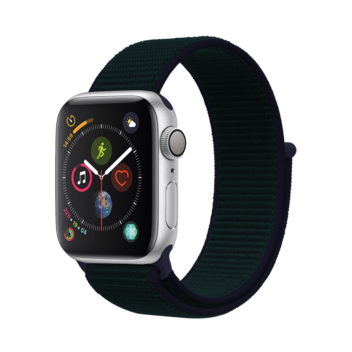 E2M Apple Watch Uyumlu 38-40MM KRD-03 HASIR PETROL MAVİSİ 