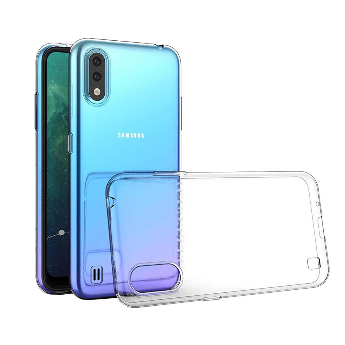 BİKAPAK ECO SİLİKON SAMSUNG A01 CORE ŞEFFAF KAPAK