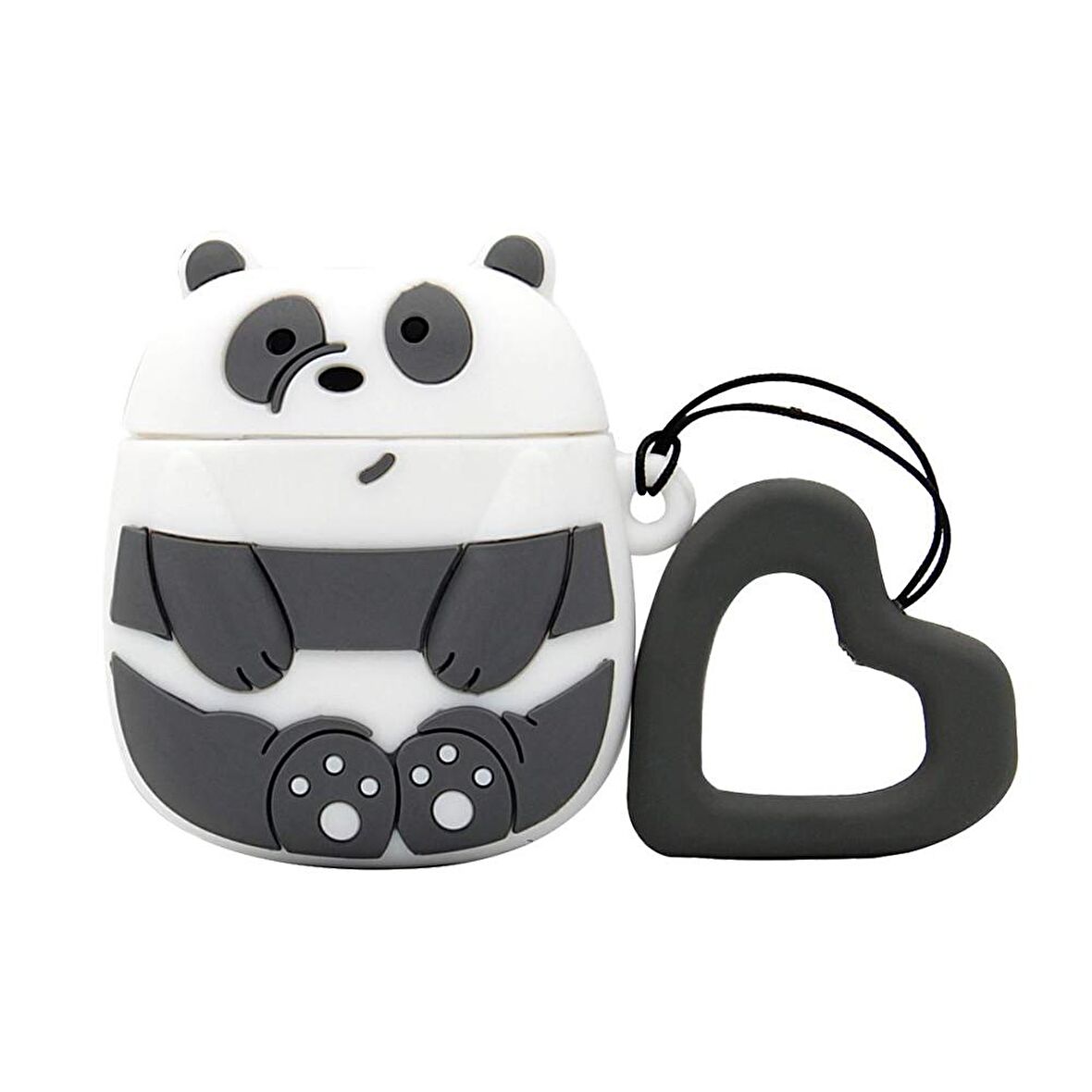 E2M AIRPODS 1-2 KILIF PANDA GRİ