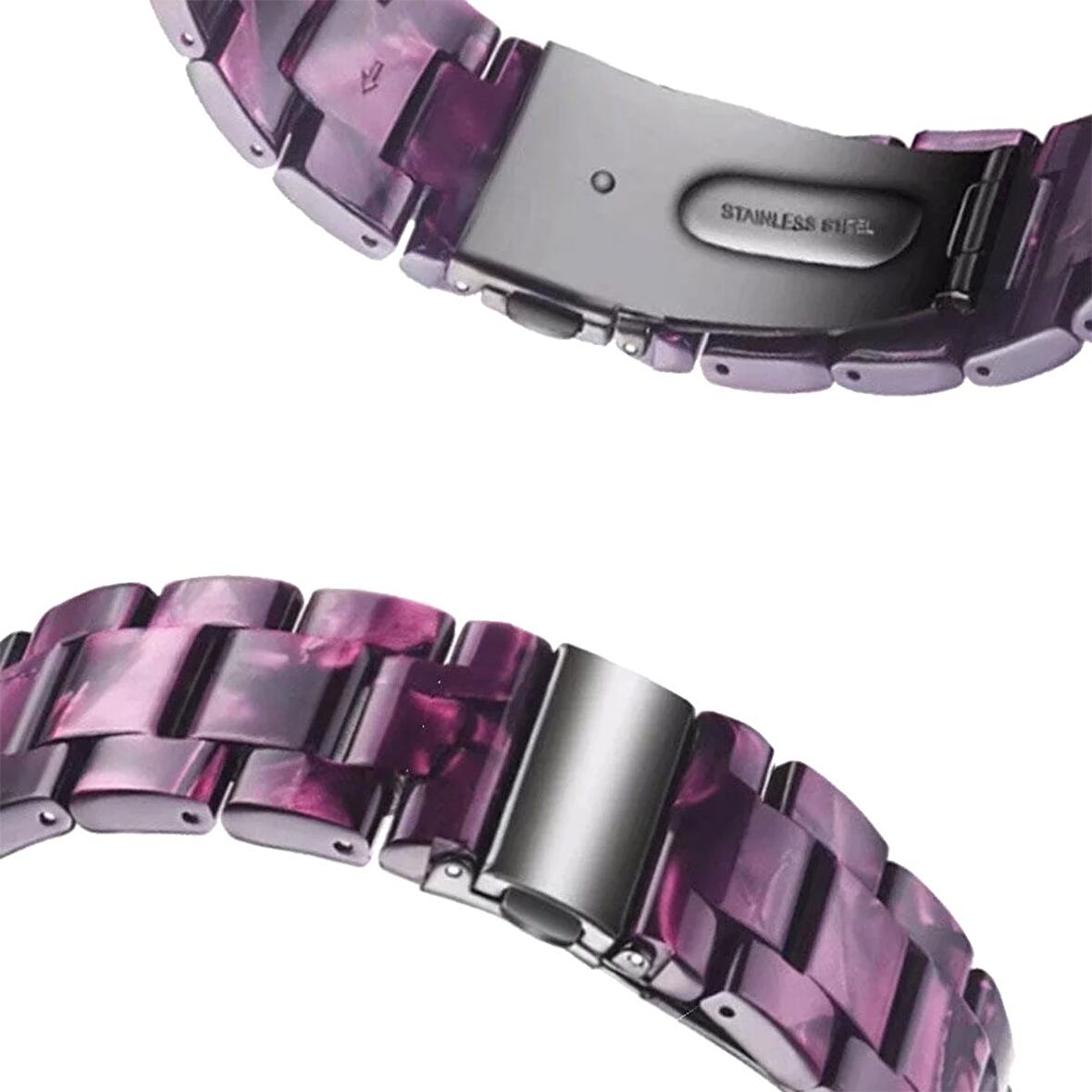 E2M Apple Watch Uyumlu 38-40mm KRD-25 Resin Yeşil Kordon 
