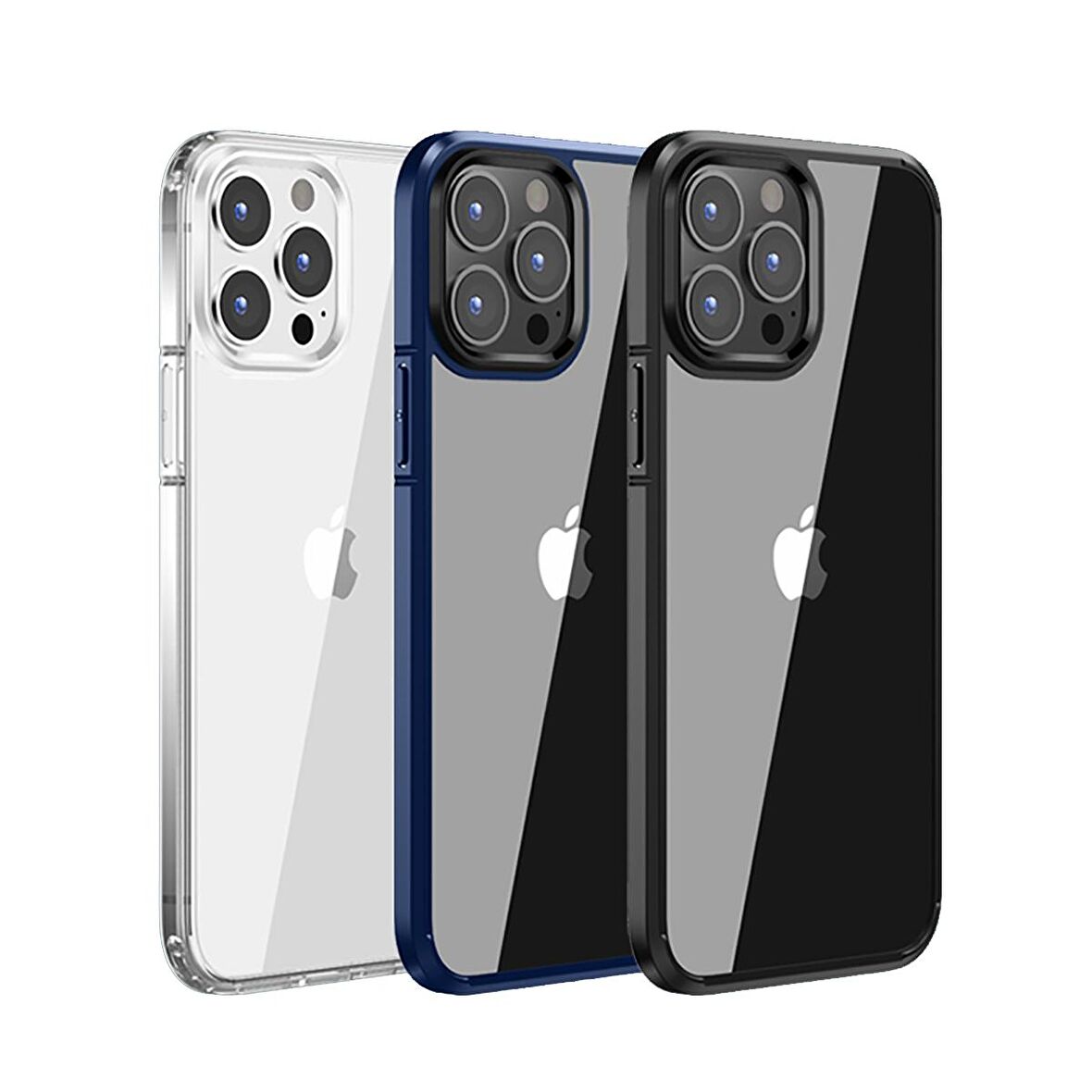 BİKAPAK ELIT CRYSTAL IPHONE 13 PRO SİYAH KAPAK