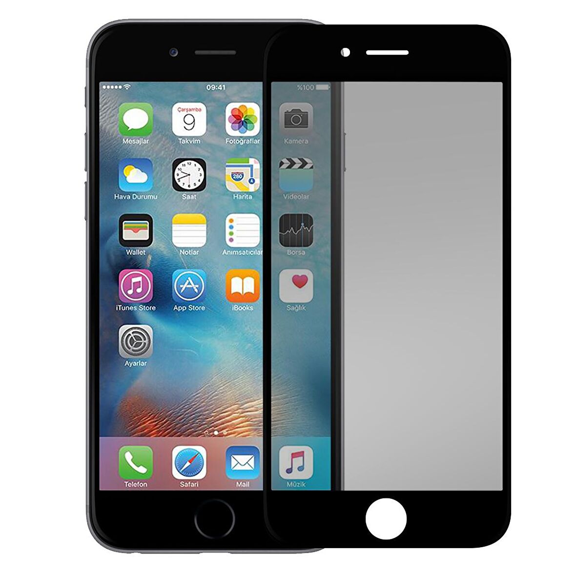 BİNANO 3D MATTE IPHONE 7/8/SE SIYAH CAM EKRAN KORUYUCU
