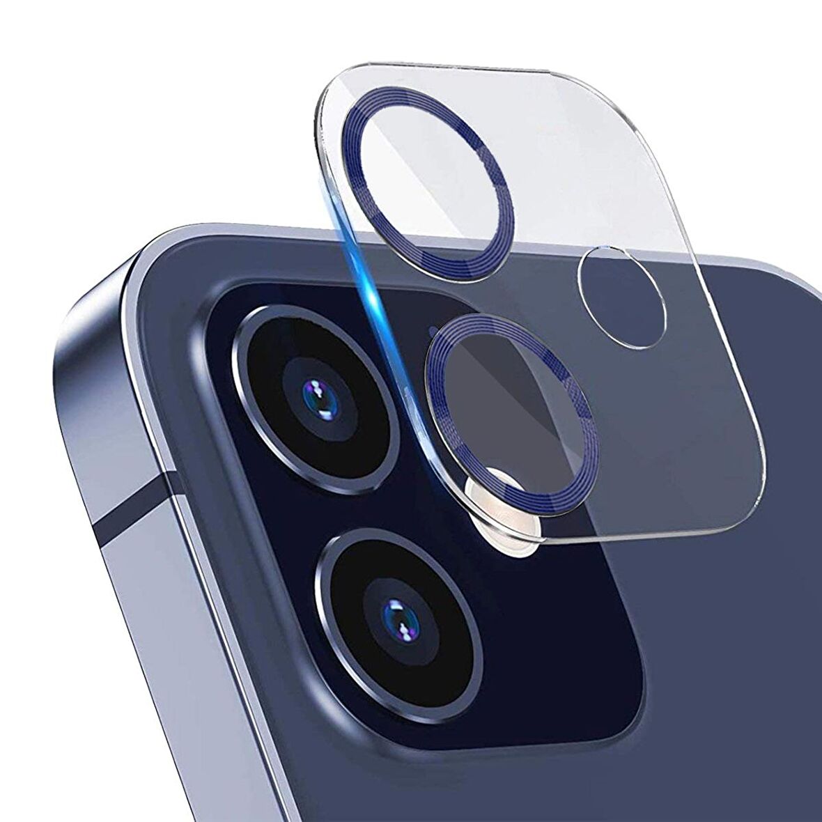 BİNANO IPHONE 12 3D PRO MAVİ CAMERA KORUYUCU