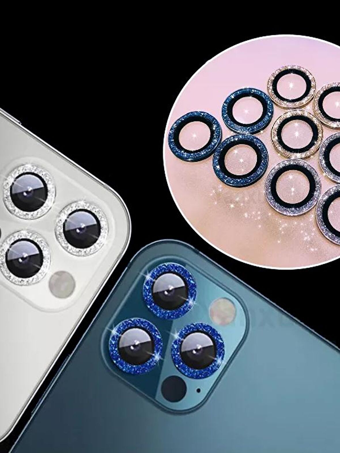 BİNANO IPHONE 11 PRO MAX DIAMOND SİYAH CAMERA KORU