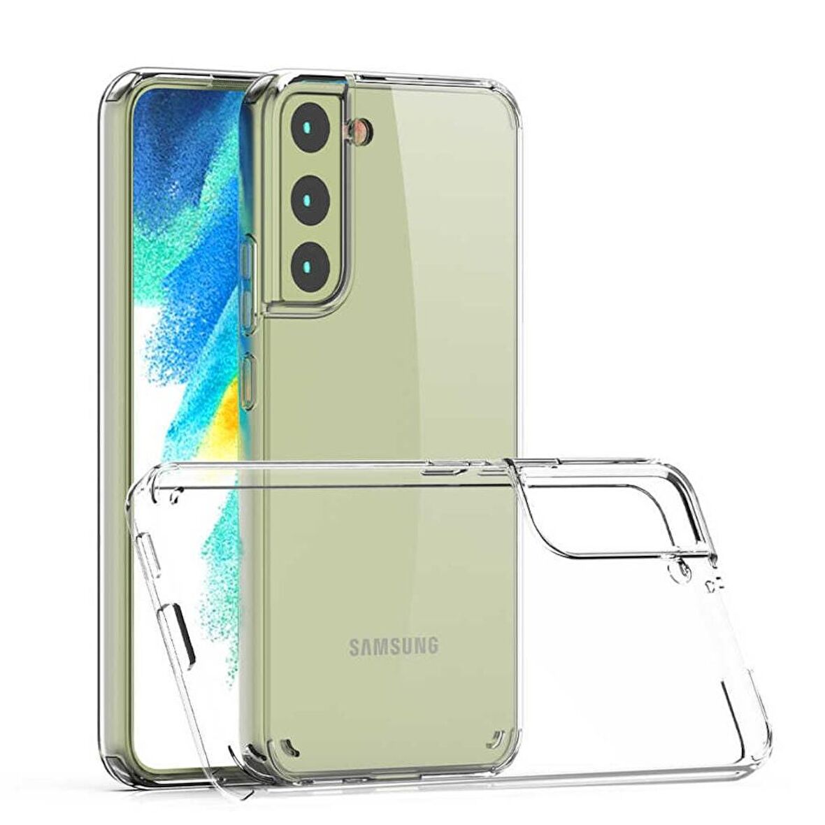 BİKAPAK ECO SİLİKON SAMSUNG S22 PLUS ŞEFFAF KAPAK