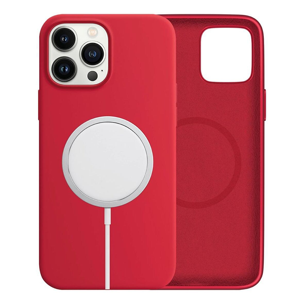 BİKAPAK MAGSENSE IPHONE 13 PRO MAX RED KAPAK