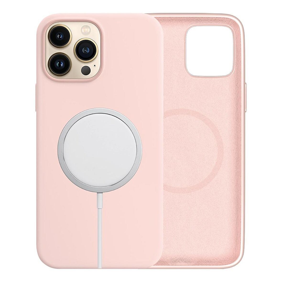 BİKAPAK MAGSENSE IPHONE 13 PRO MAX CHALKPINK KAPAK