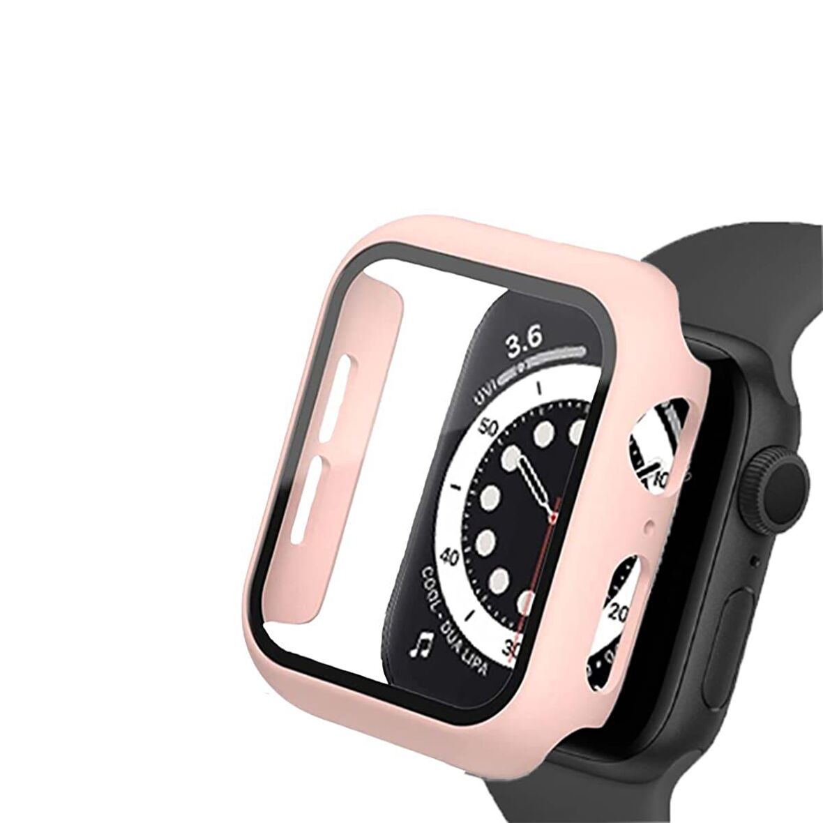 BİNANO Apple Watch Uyumlu 40MM SENSE KASA VE EKRAN KORUYUCU PUDRA 
