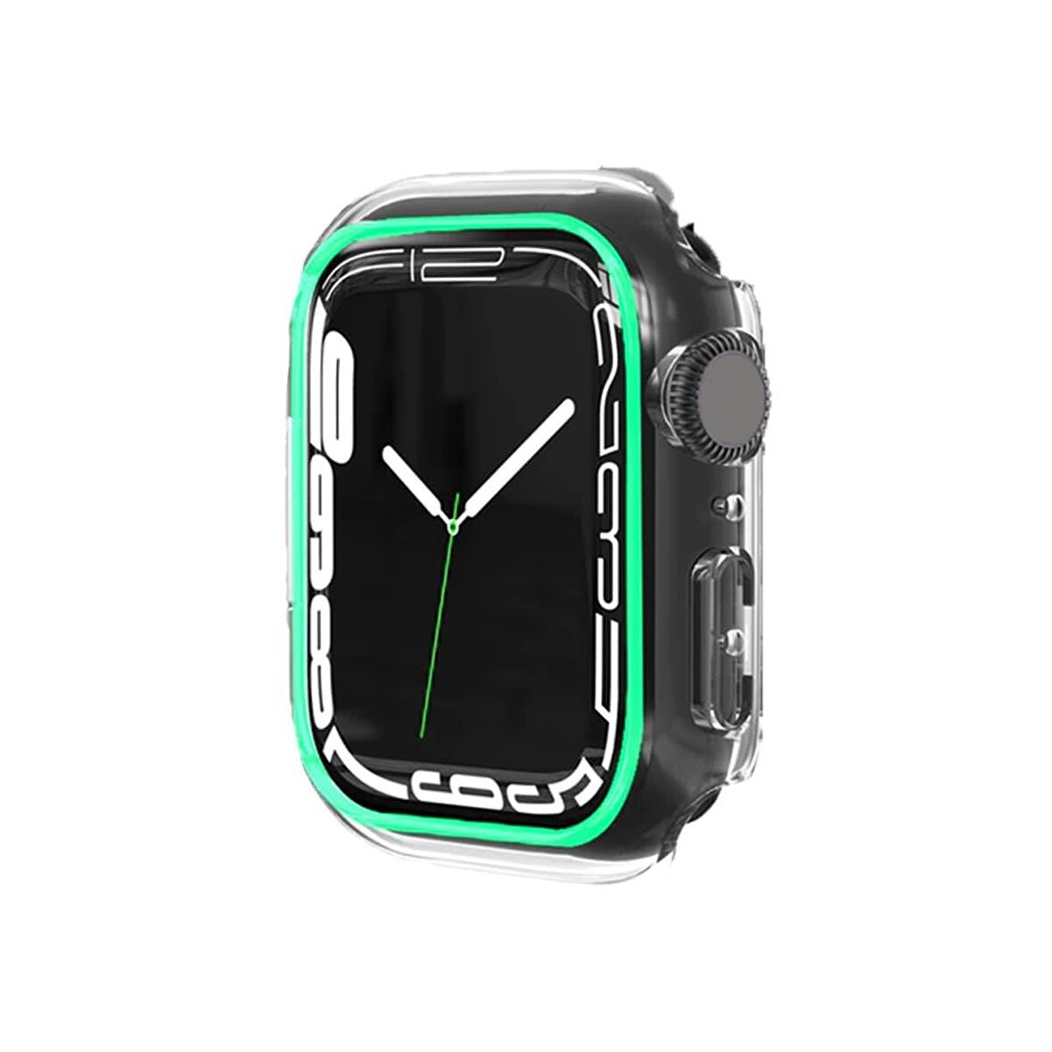 E2M Apple Watch Uyumlu 42MM FOSFORLU KASA VE EKRAN KORUYUCU YEŞİL 
