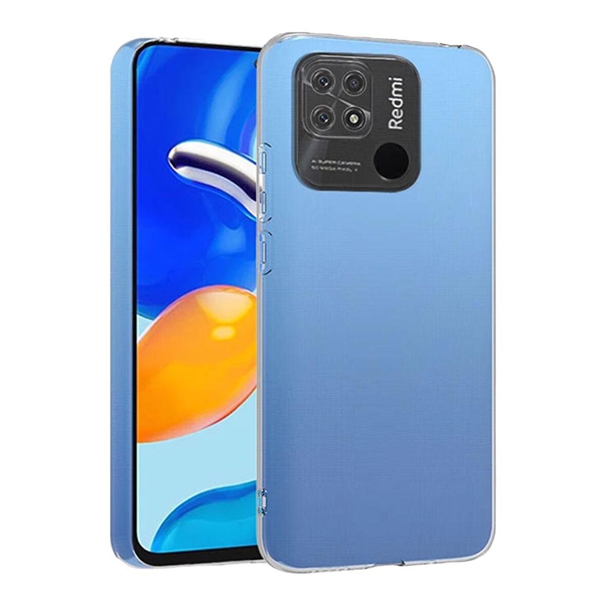 BİKAPAK ECO SİLİKON XIAOMI REDMI 10C ŞEFFAF KAPAK