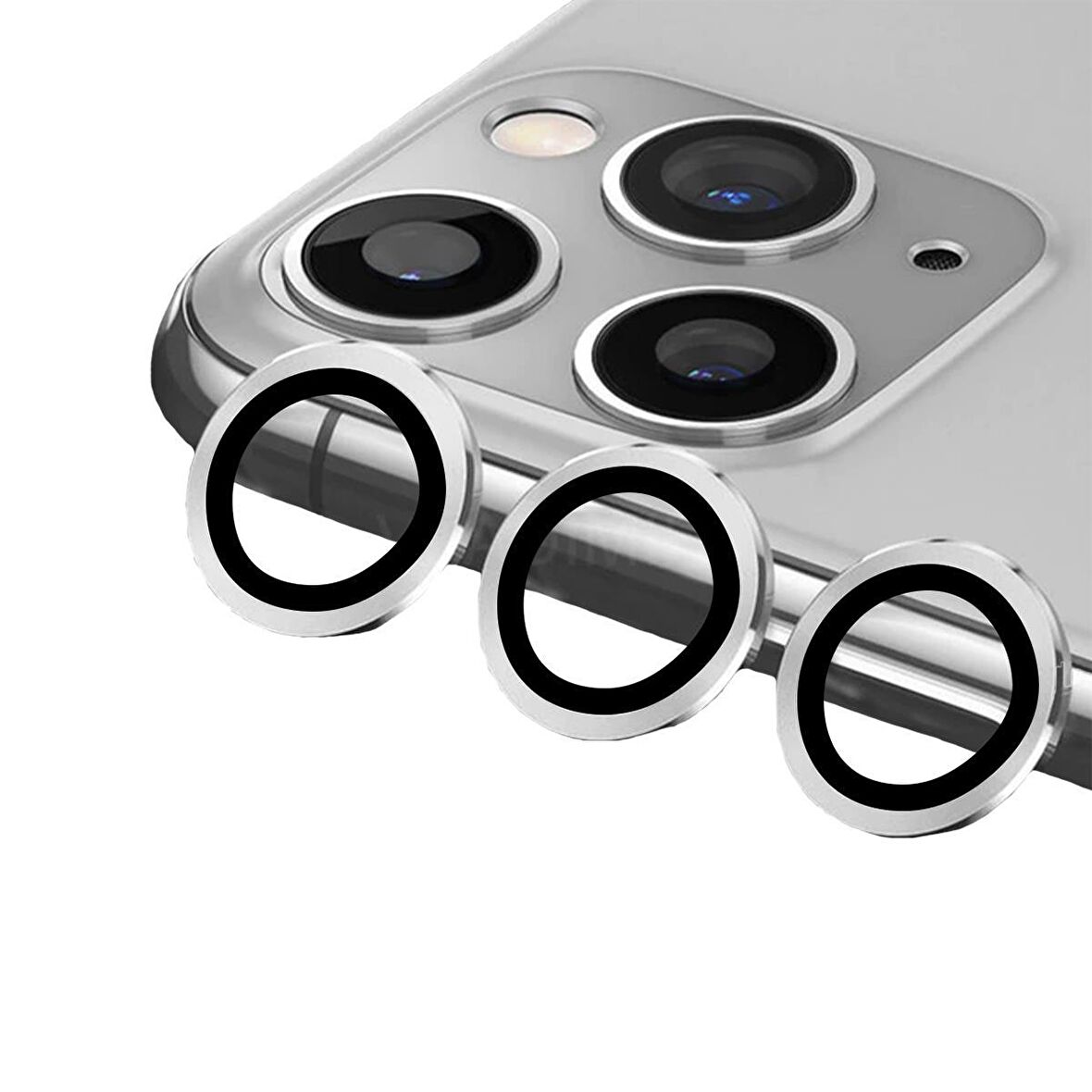 BİNANO METAL RİNG IPHONE 14 PRO/14 PRO MAX SİLVER 
