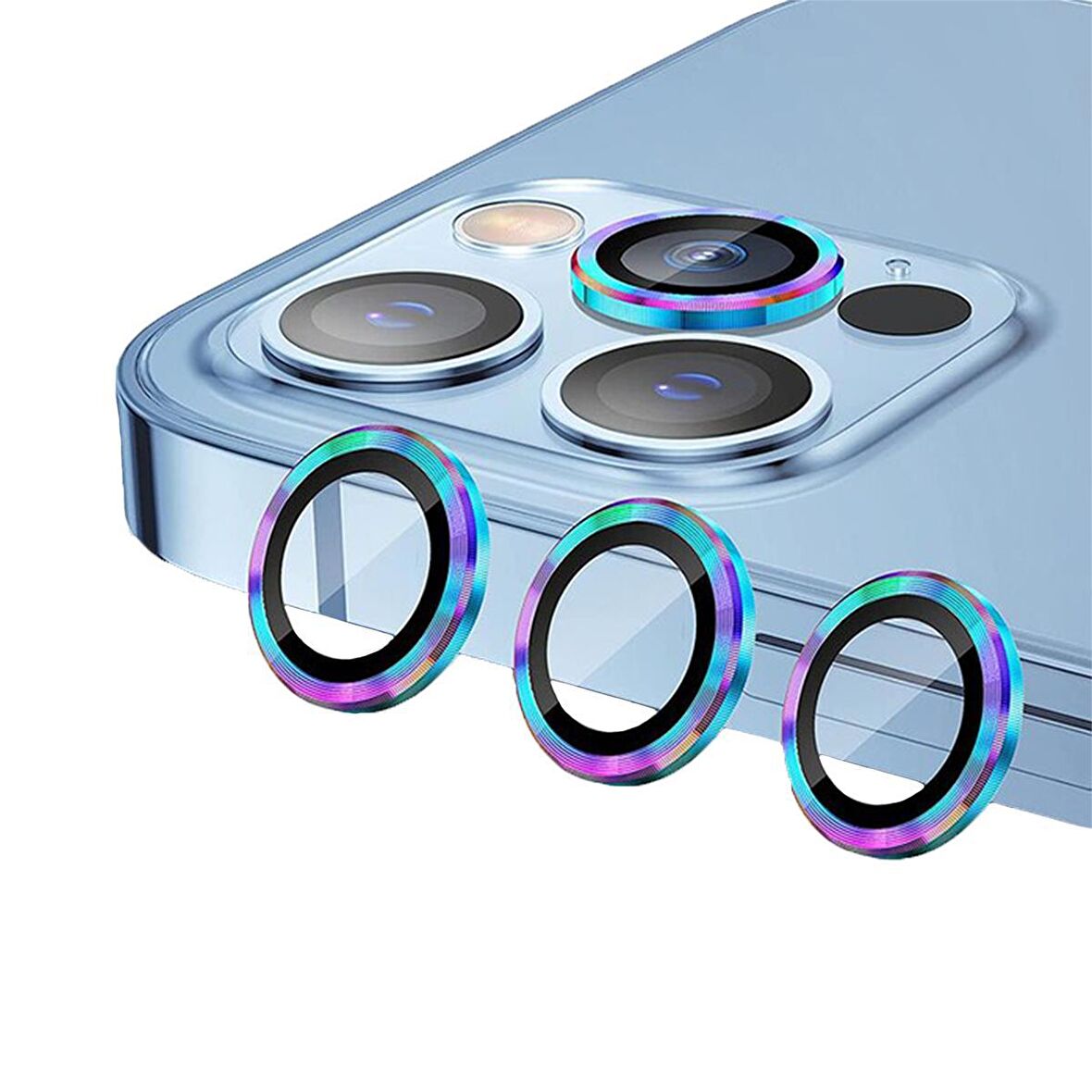 BİNANO METAL RİNG IPHONE 14 PRO/14 PRO MAX GÖKKUŞA