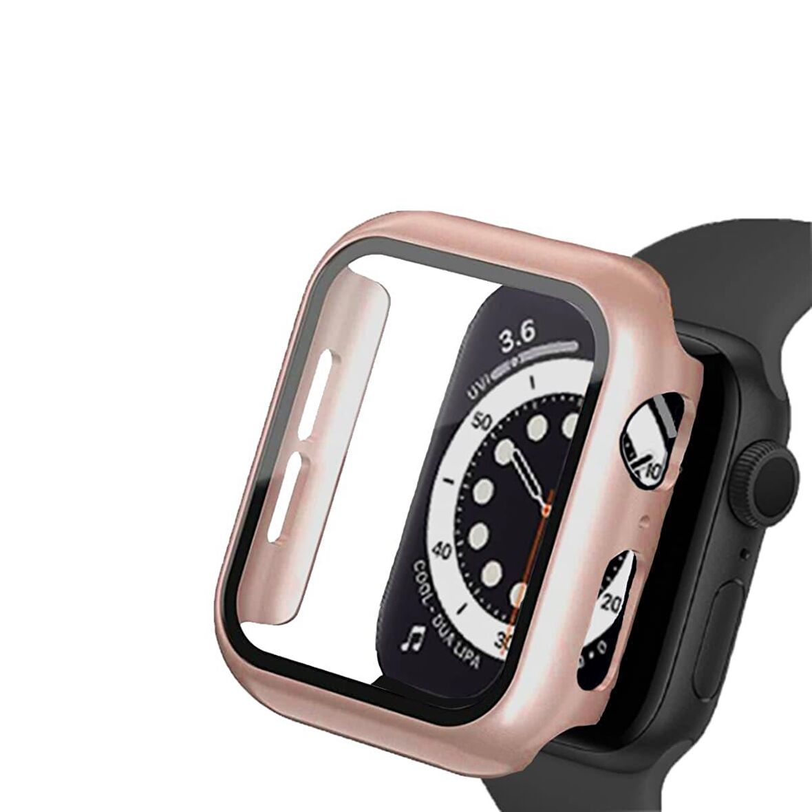 BİNANO Apple Watch Uyumlu 8 41MM SENSE KASA VE EKRAN KORUYUCU ROSE GOLD 