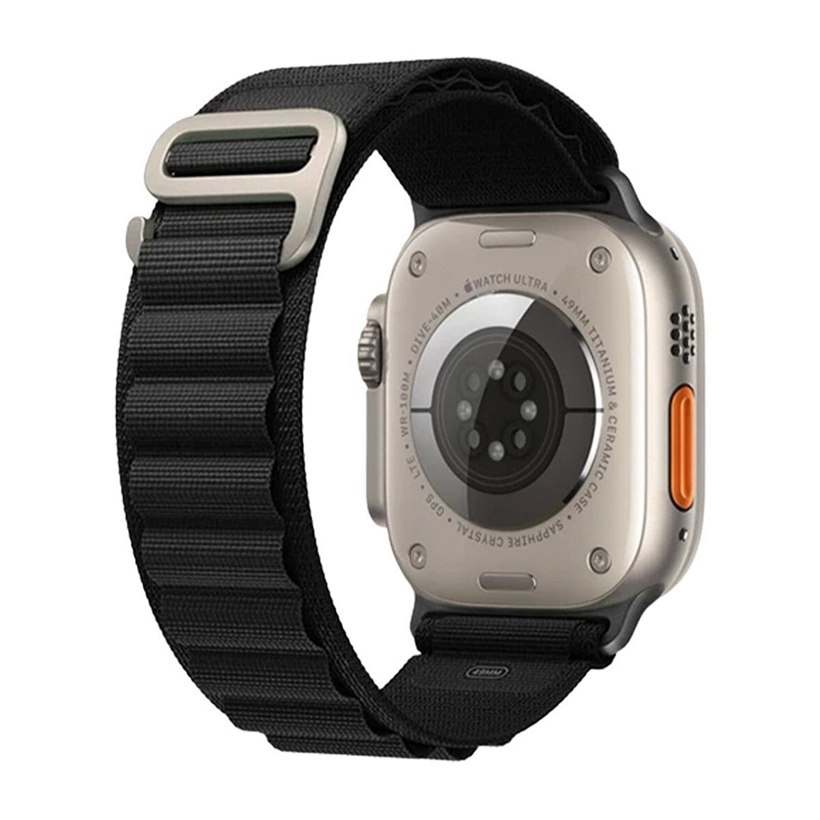 E2M Apple Watch Uyumlu 38-40-41MM KRD-26 ALPINE SİYAH KOR 