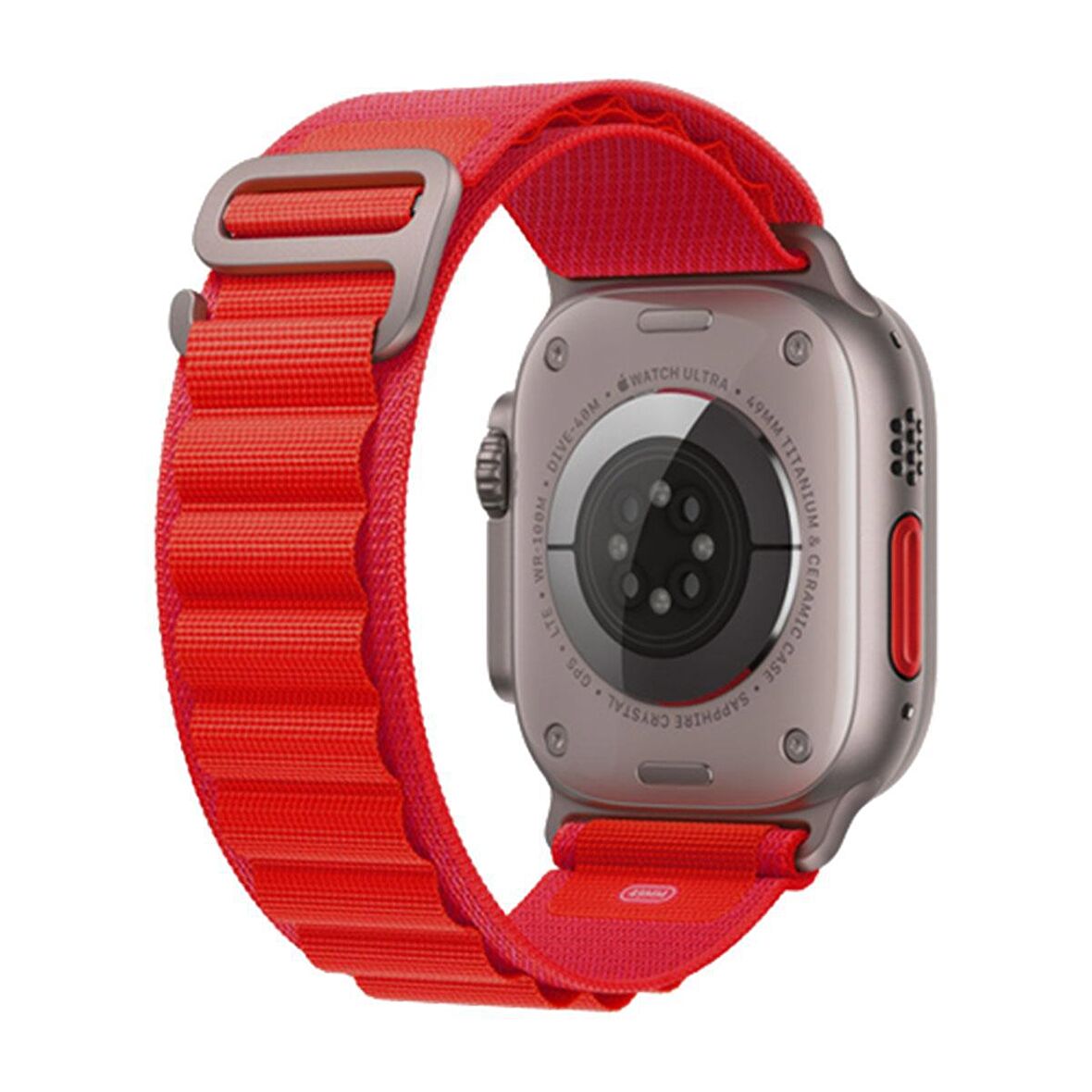 E2M Apple Watch Uyumlu 42-44-45-49MM KRD-26 ALPINE KIRMIZ 