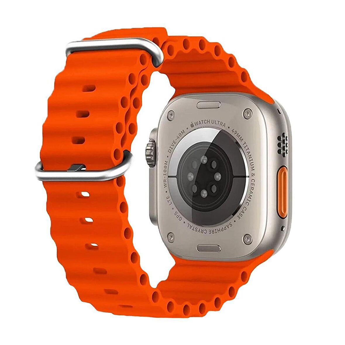 E2M Apple Watch Uyumlu 42-44-45-49MM KRD-28 OCEAN TURUNCU 