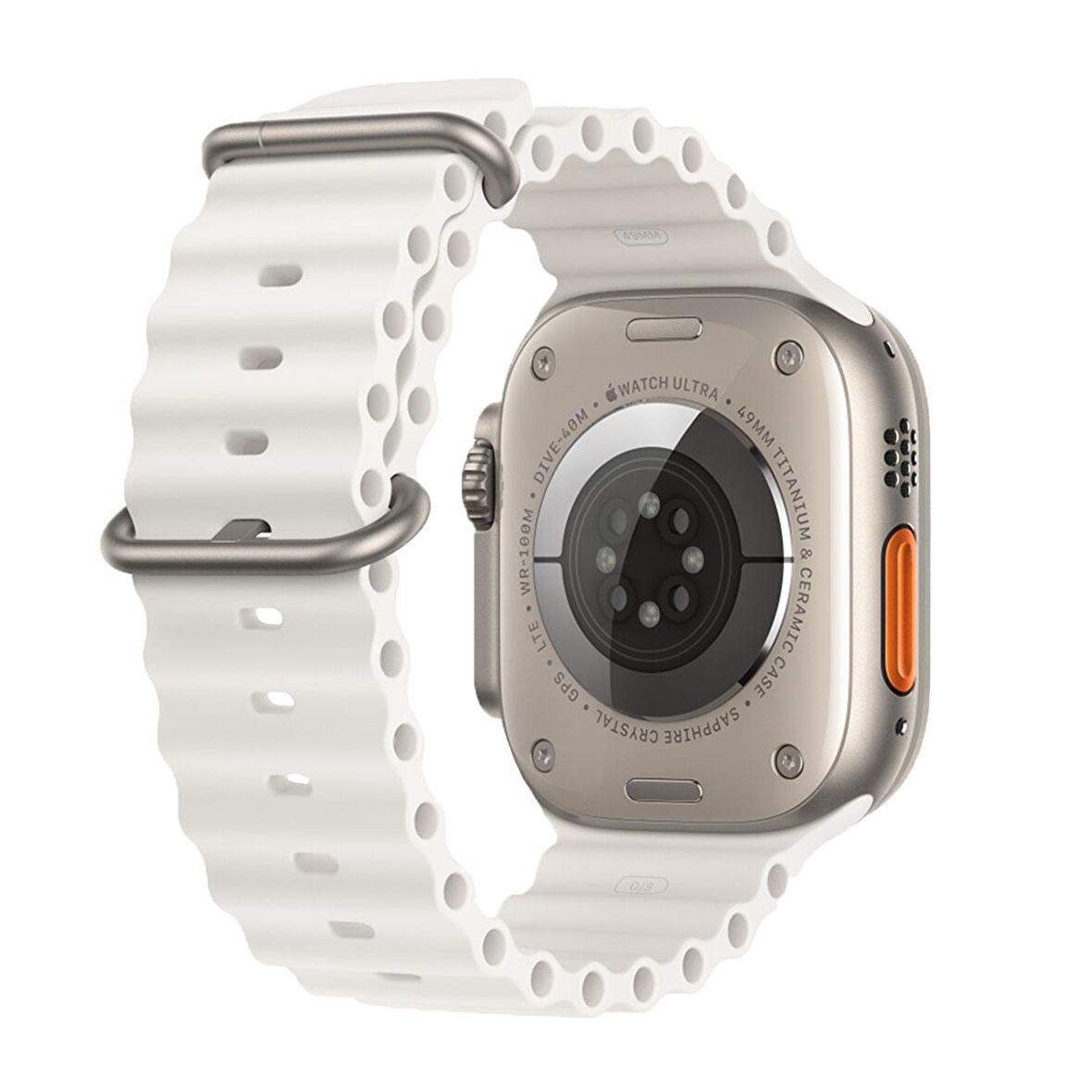 E2M Apple Watch Uyumlu 38-40-41MM KRD-28 OCEAN BEYAZ KORD 