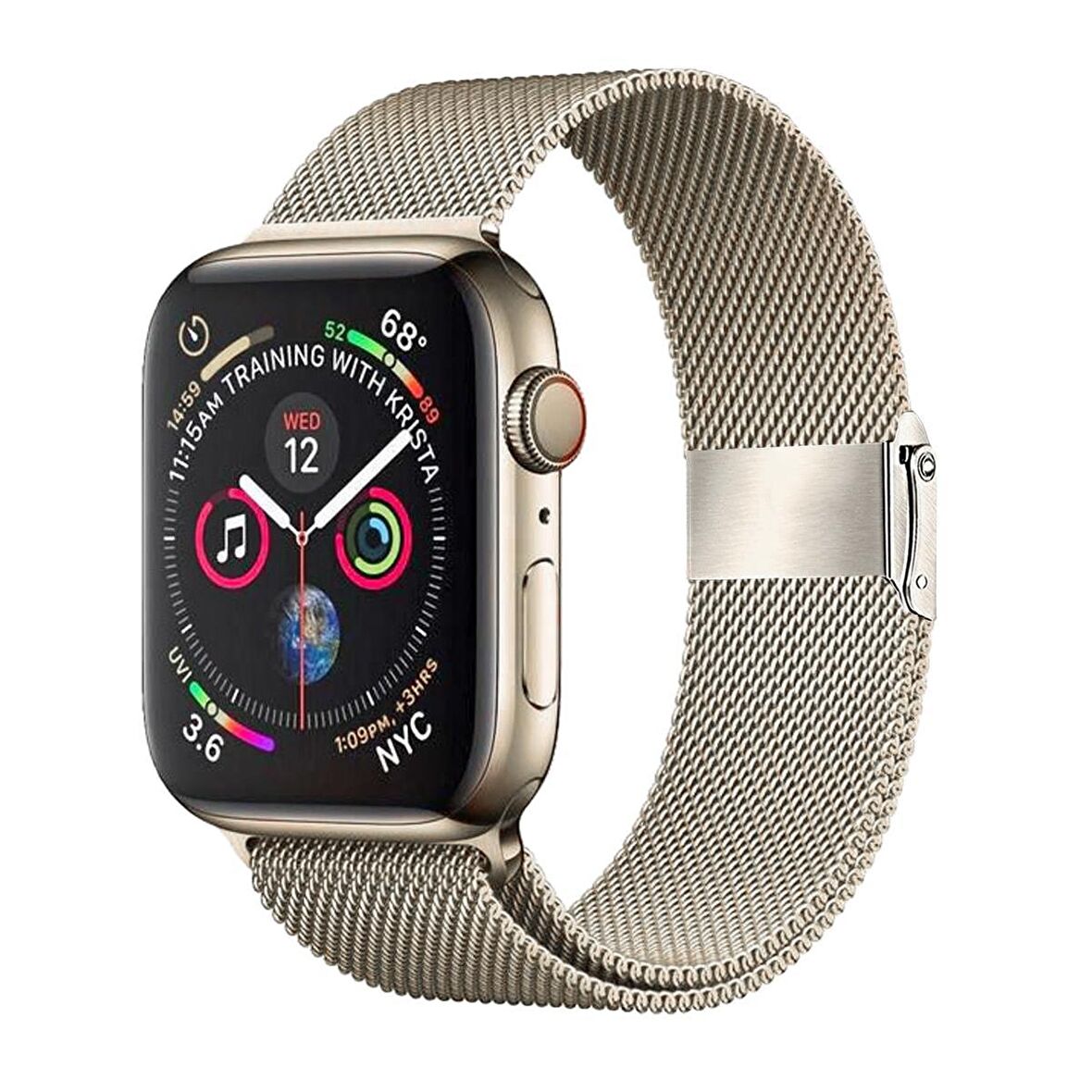 E2M Apple Watch Uyumlu 42-44-45-49MM KRD-31 METAL YILDIZ 