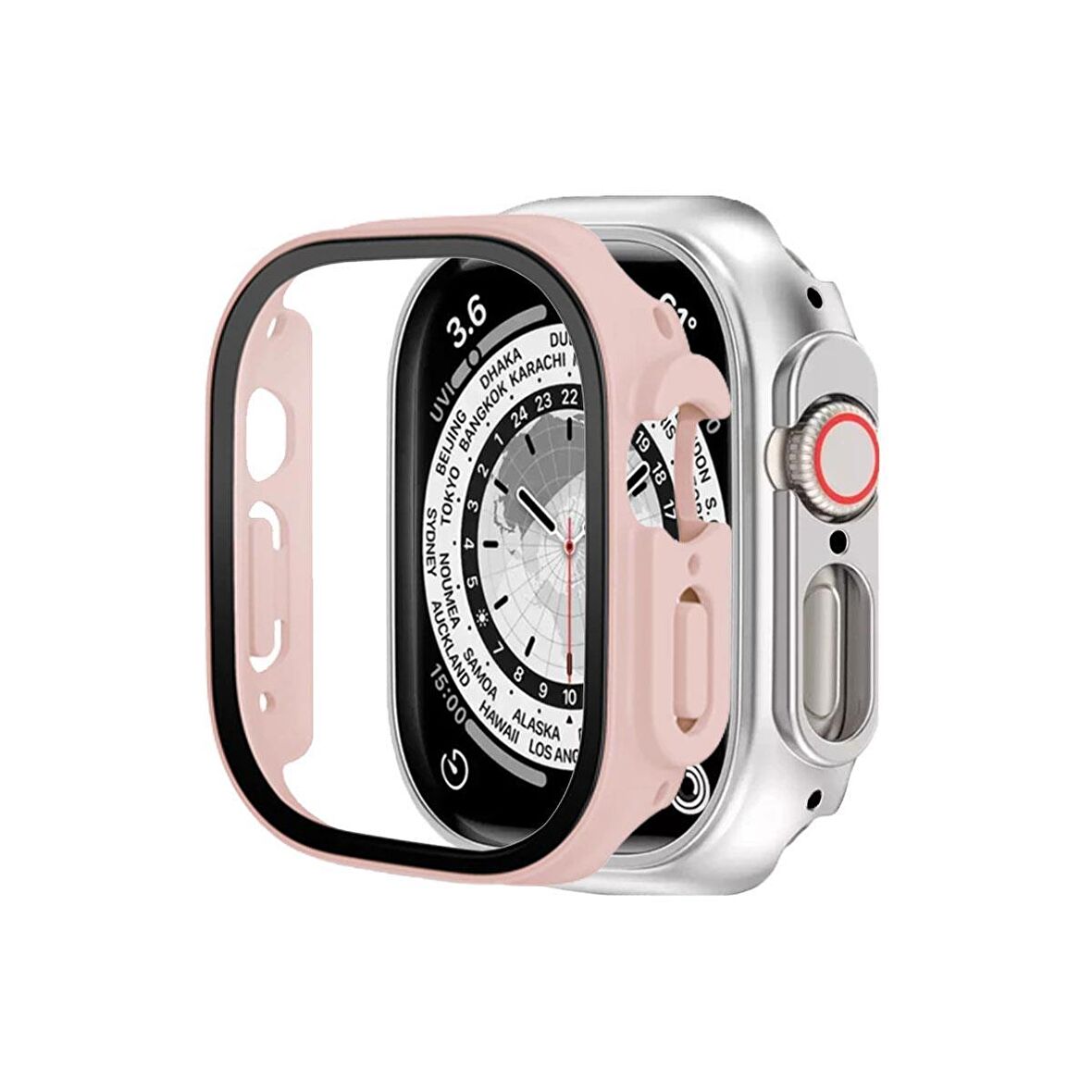 BİNANO Apple Watch Uyumlu ULTRA SENSE KASA VE EKRAN KORUYUCU PUDRA 