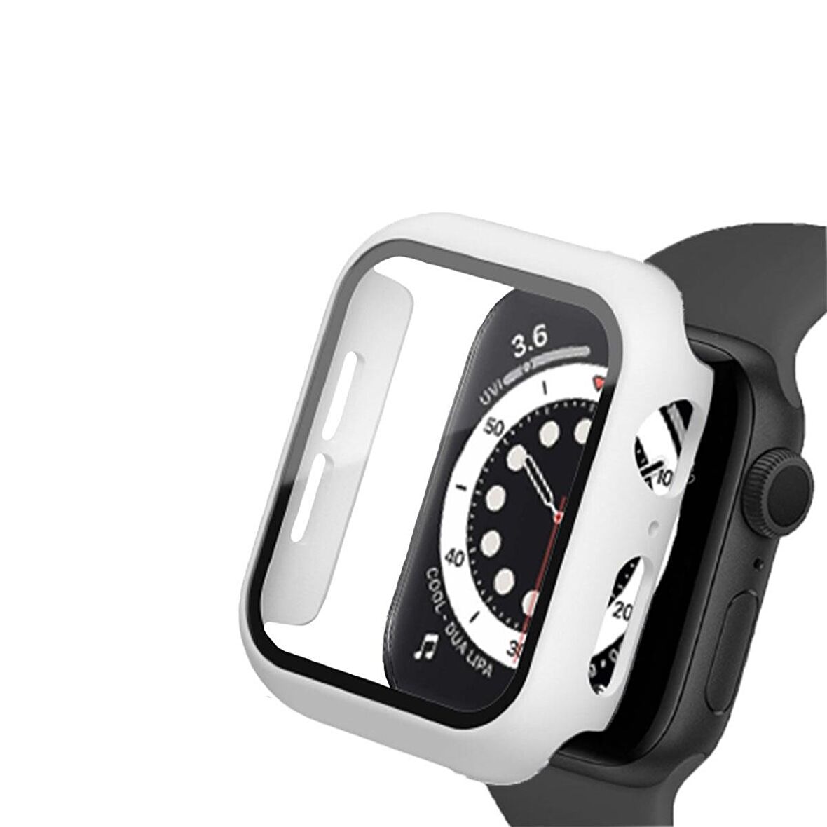 BİNANO Apple Watch Uyumlu 8 45MM SENSE KASA VE EKRAN KORUYUCU BEYAZ 