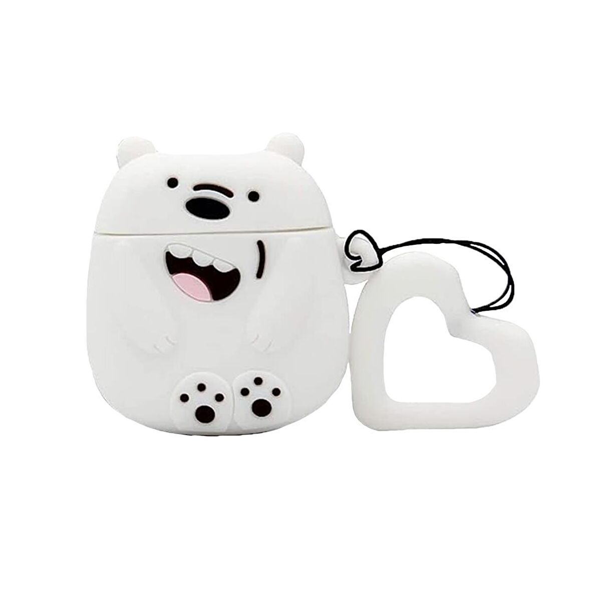 E2M AIRPODS 1-2 KILIF BARE BEAR BEYAZ