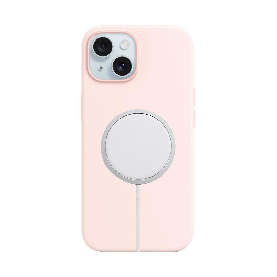 BİKAPAK MAGSENSE IPHONE 15 PINK WHITE KAPAK