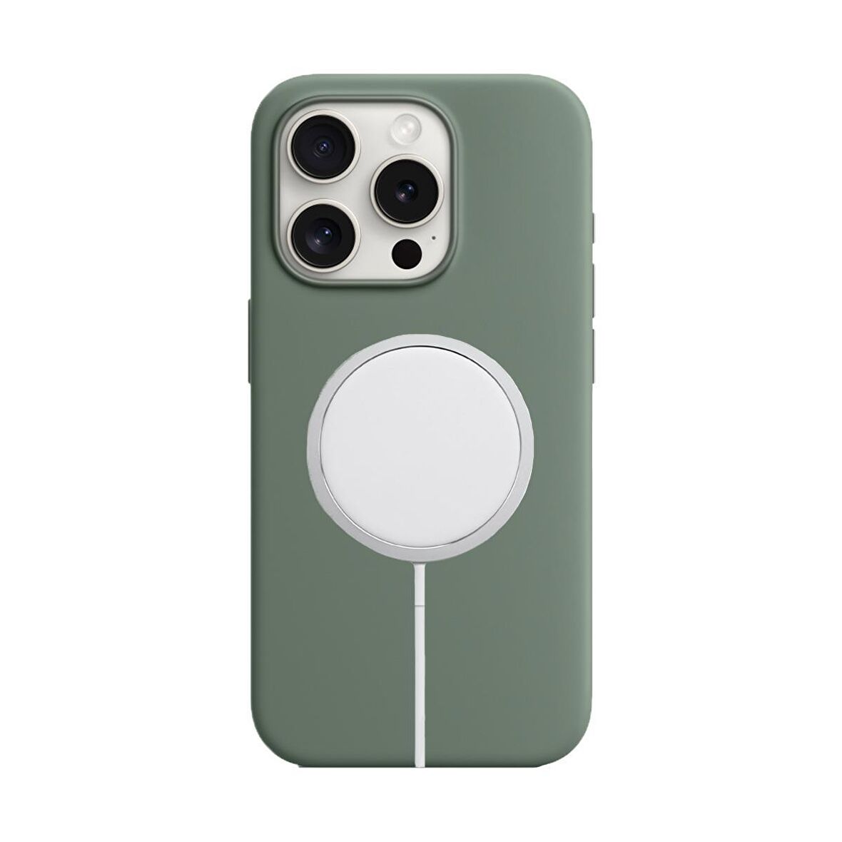 BİKAPAK MAGSENSE IPHONE 15 PRO GREEN KAPAK