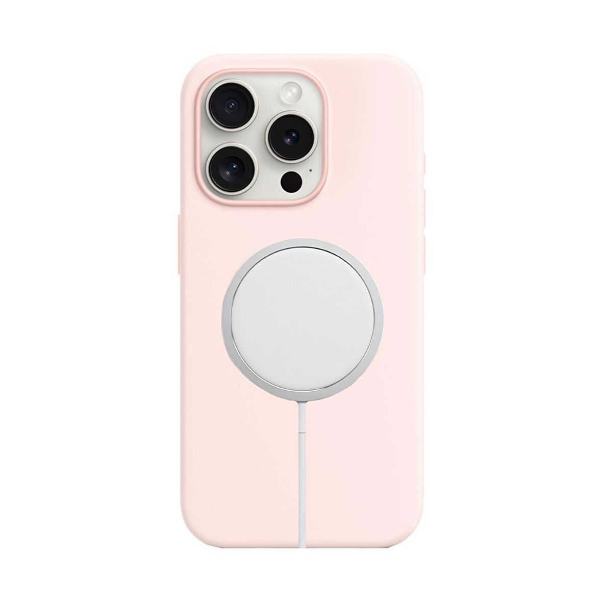 BİKAPAK MAGSENSE IPHONE 15 PRO PINK WHITE KAPAK