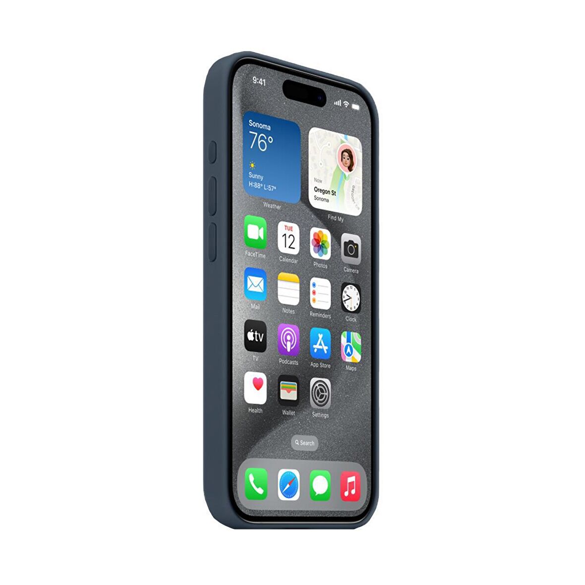 BİKAPAK MAGSENSE IPHONE 15 PRO MAX DARK BLUE KAPAK