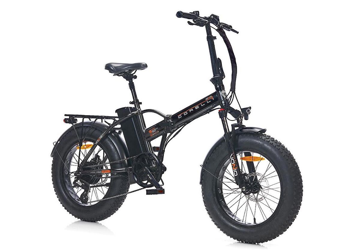 Corelli Voniq 20 Jant 42 Folding Fat Bike Elektrikli Bisiklet Siyah