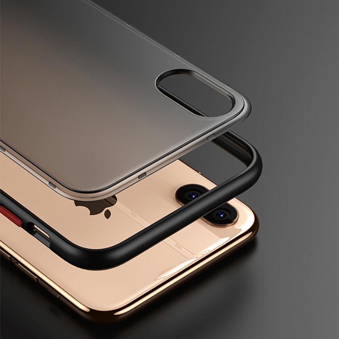 BİKAPAK ELIT ENIGMA IPHONE XS MAX FULL MAVİ KAPAK