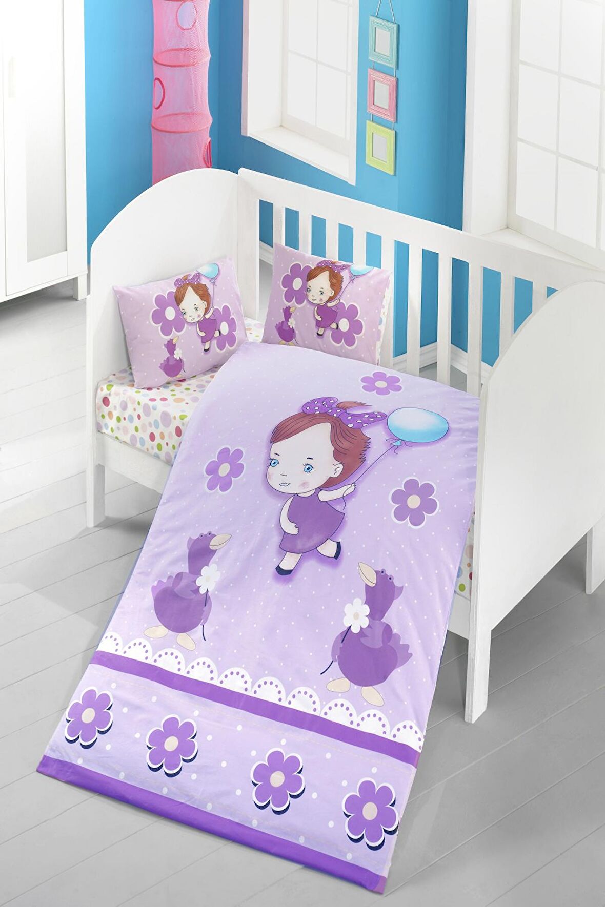 Komfort Home Bebek Uyku Seti %100 Pamuk (Yorgan ve +2 Yastıklı)