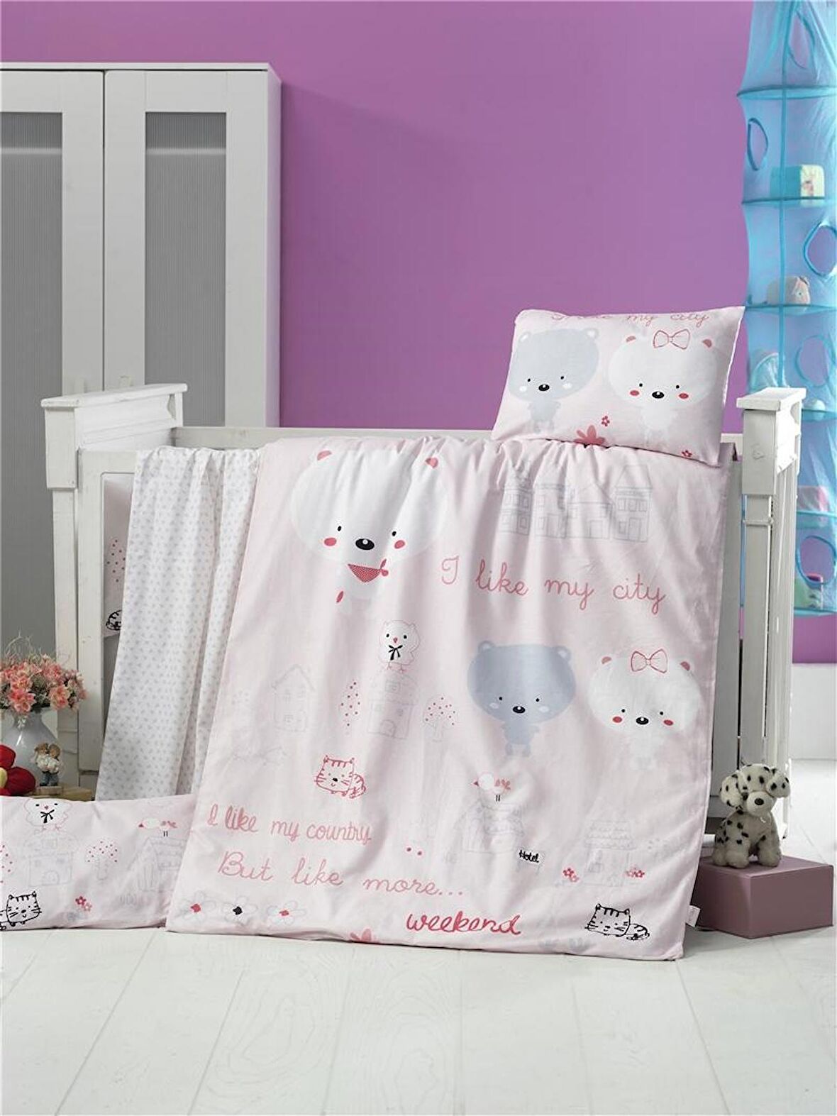 Komfort Home Bebek Uyku Seti %100 Pamuk (Yorgan ve +2 Yastıklı)