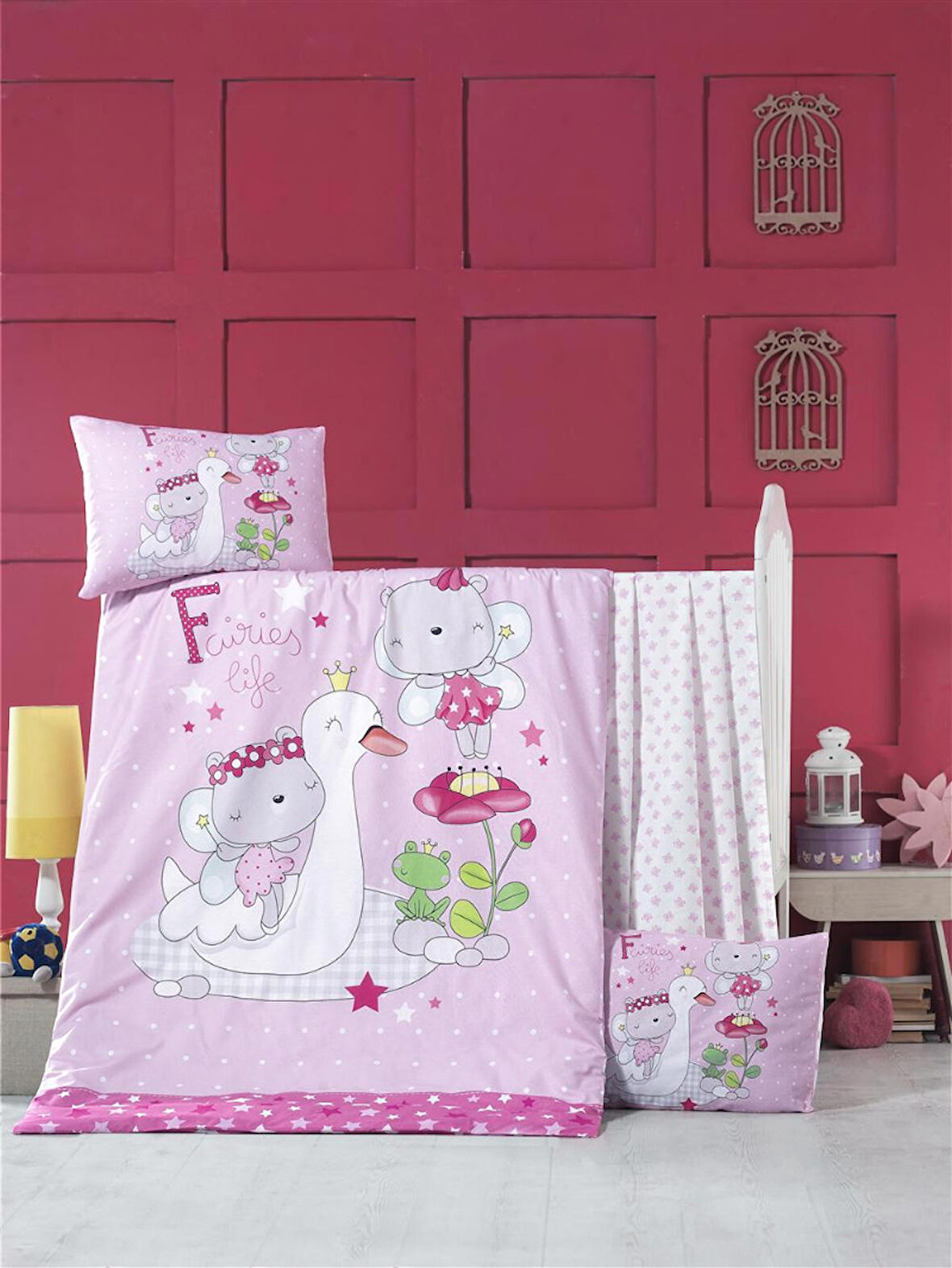 Komfort Home Bebek Uyku Seti %100 Pamuk (Yorgan ve +2 Yastıklı)