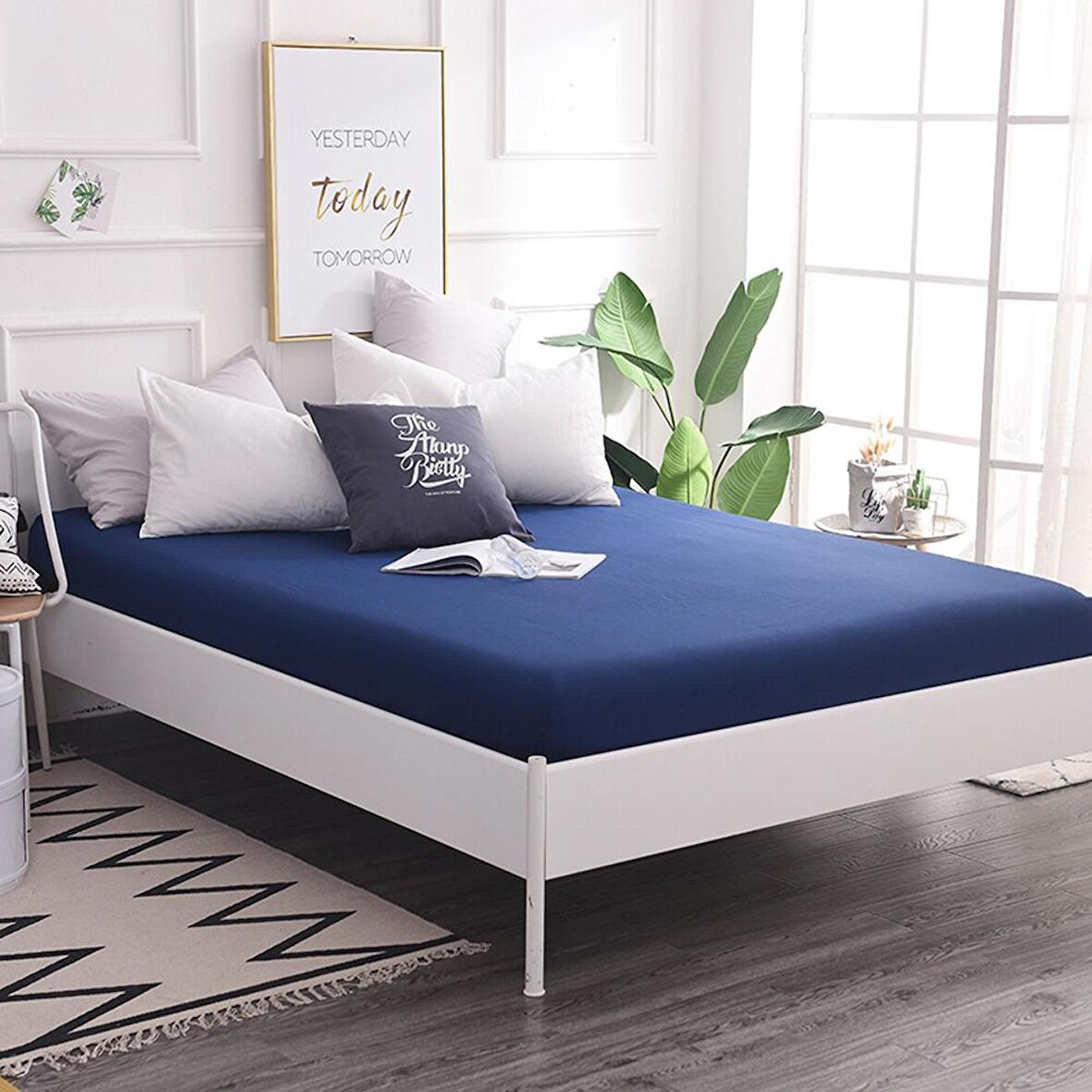 Komfort Home Ekstra Çift Kişilik Penye Lastikli Çarşaf 200x200 CM