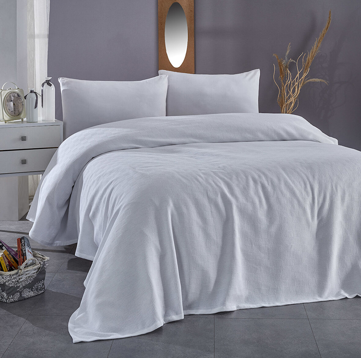 Komfort Home Çift Kişilik Çok Amaçlı %100 Pamuklu Pike 200x230 Cm