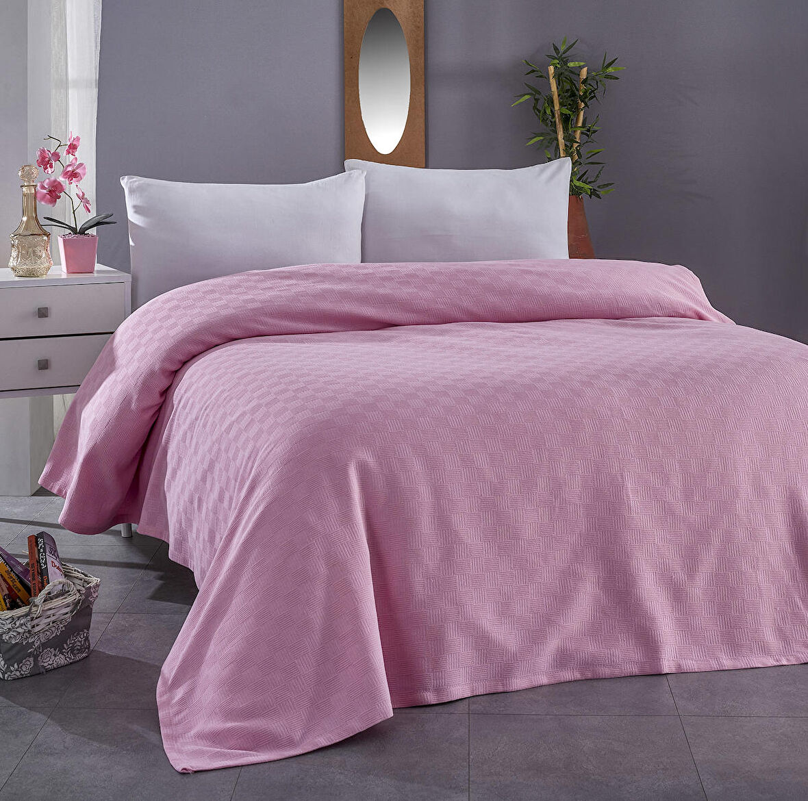 Komfort Home Çift Kişilik Çok Amaçlı %100 Pamuklu Pike 200x230 Cm