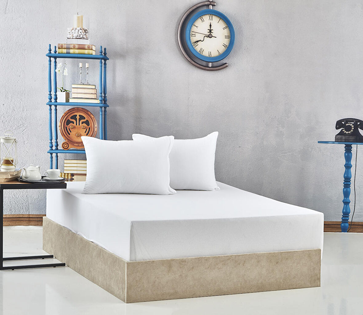 Komfort Home Çift Kişilik Penye Lastikli Çarşaf Seti 150x200 CM