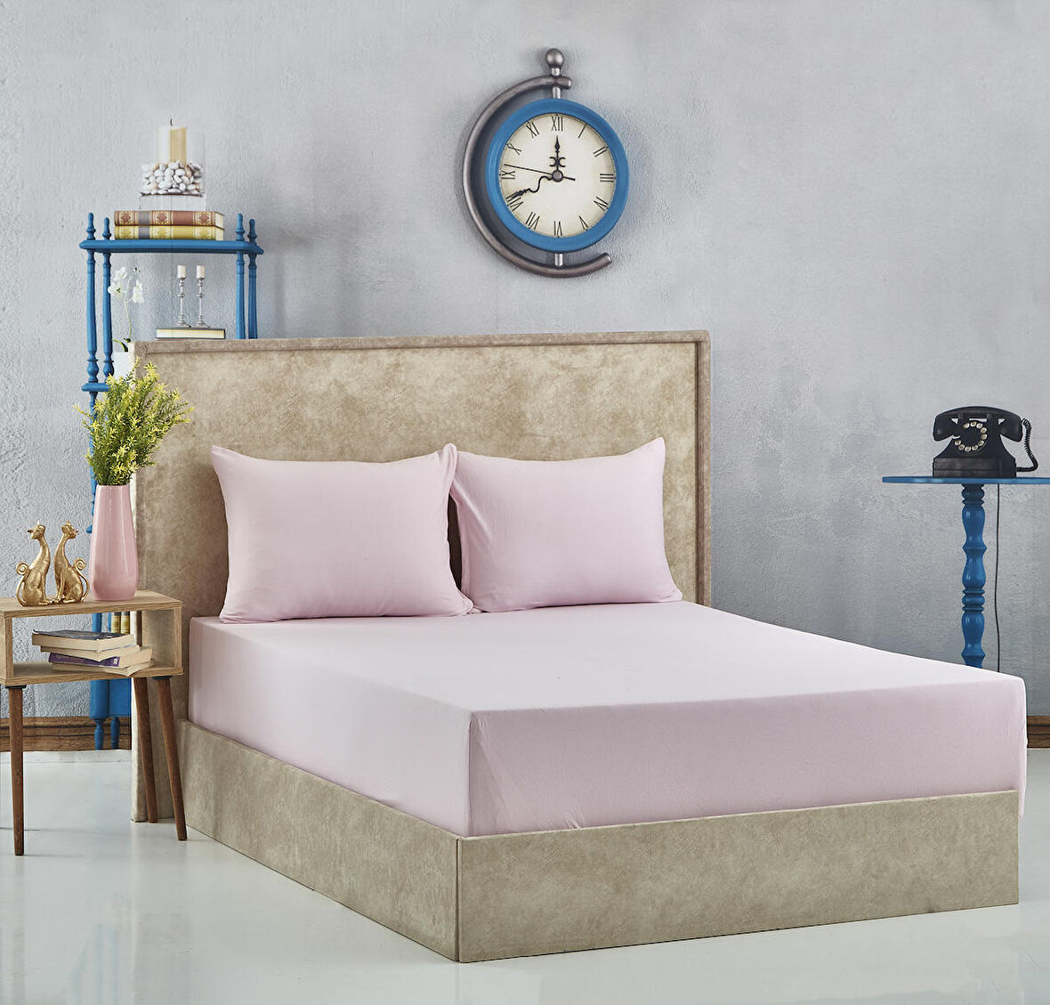 Komfort Home Battal Boy Penye Lastikli Çarşaf Seti 200x200 CM