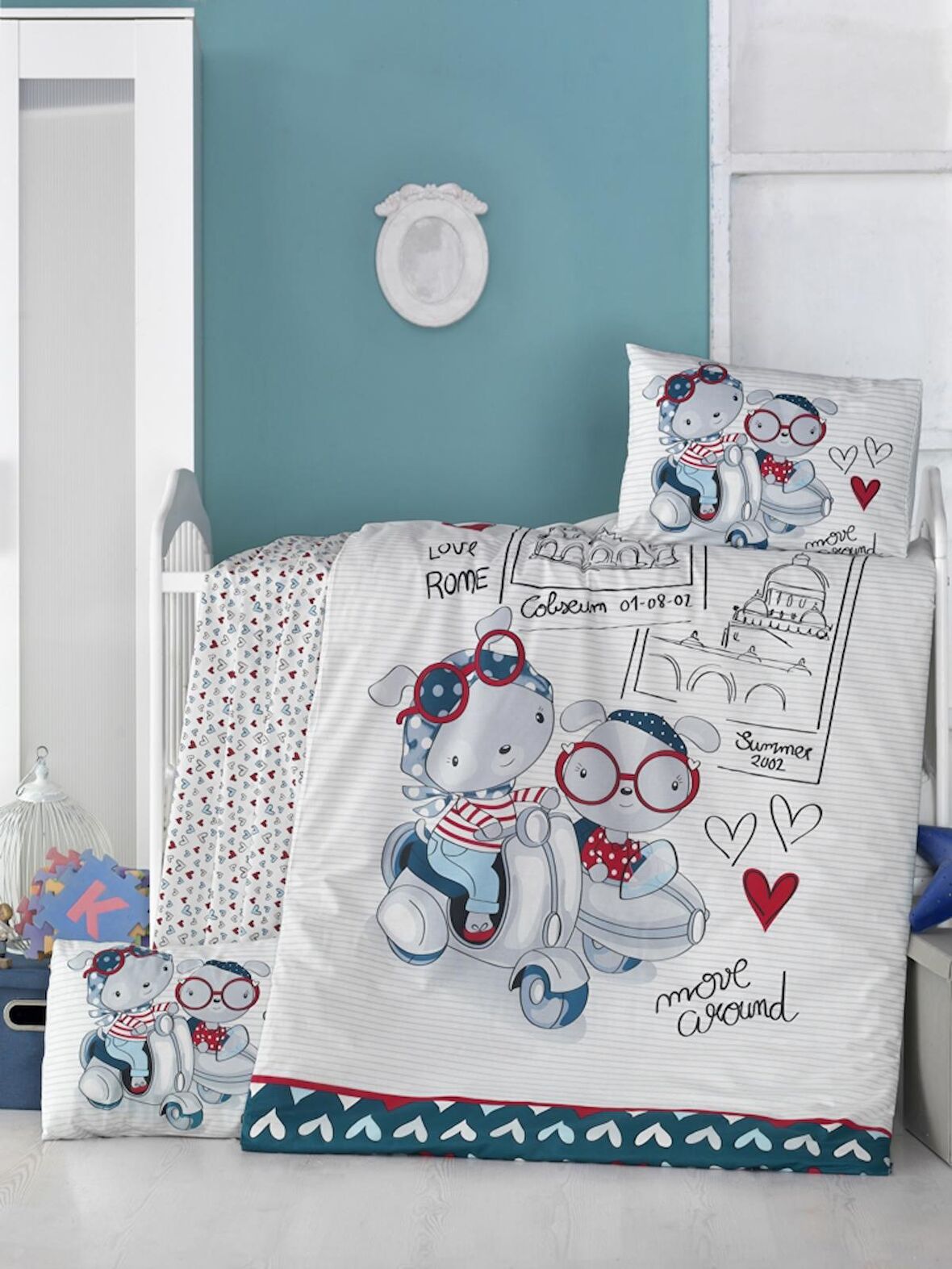 Komfort Home Bebek Nevresim Takımı %100 Pamuk / Travel Bears