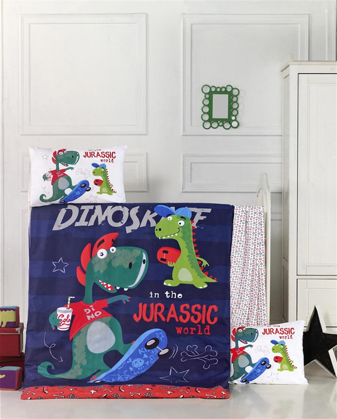 Komfort Home Bebek Uyku Seti %100 Pamuk / Dino