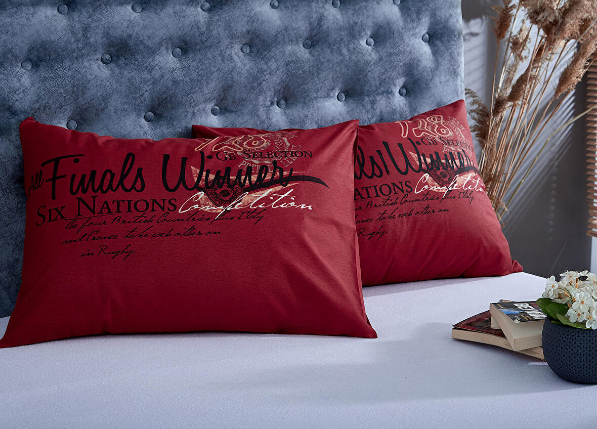 Komfort Home Baskılı Pamuklu Silikon Yastık 800 gr 50x70 CM (2 Adet)