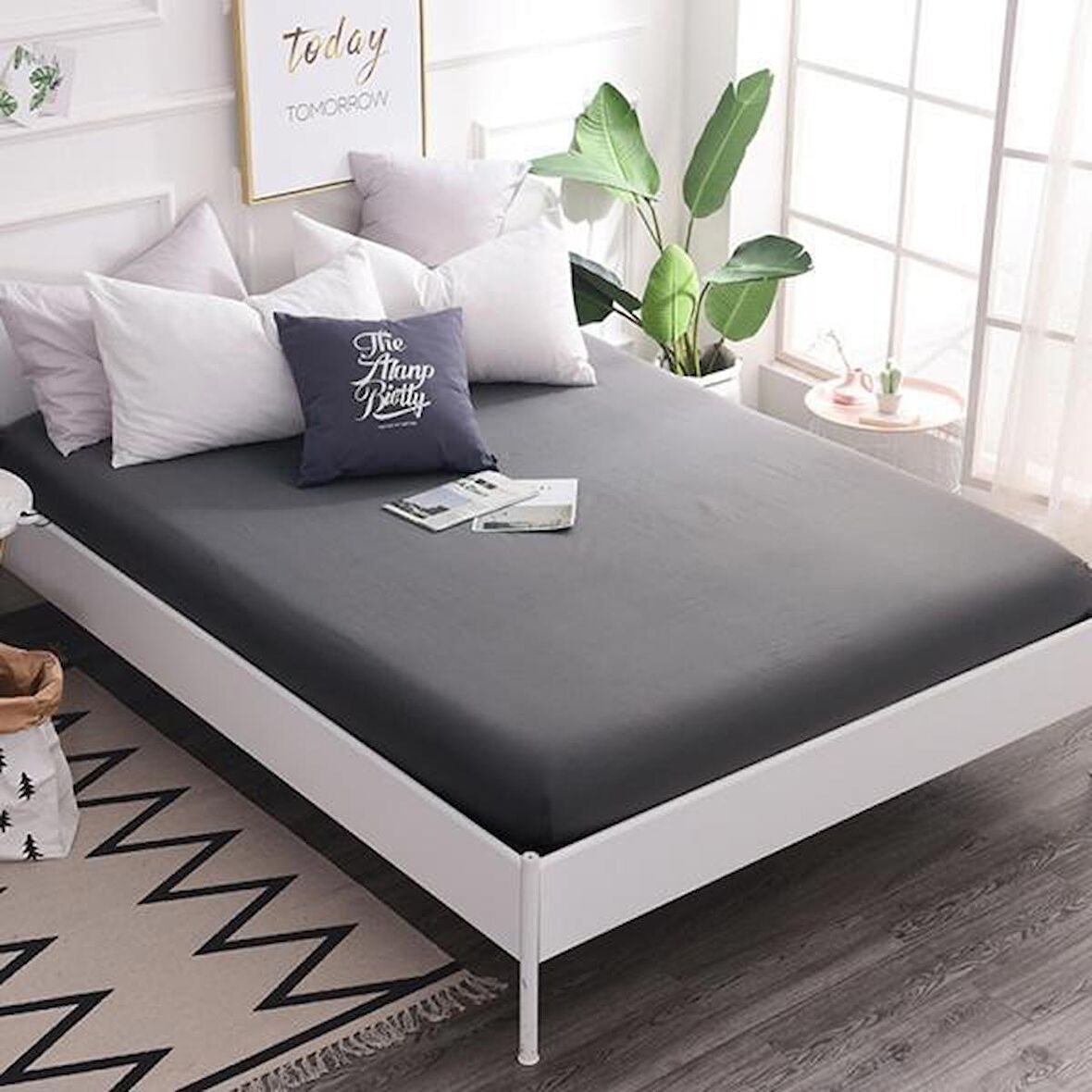 Komfort Home Çift Kişilik Penye Lastikli Çarşaf 150x200 CM